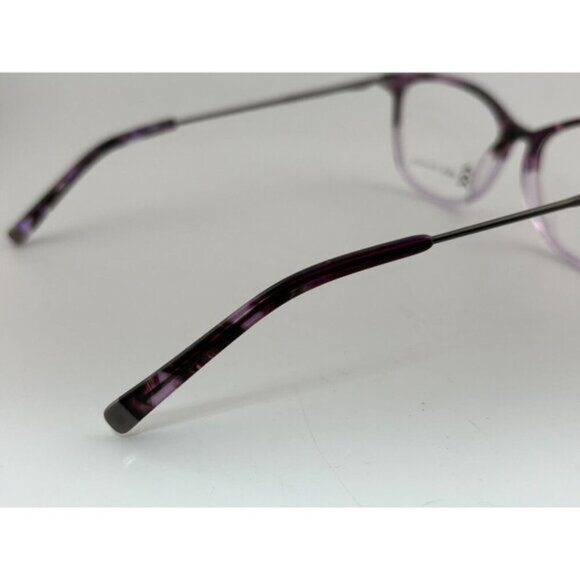 Adin Thomas - AT-504 C1 51-15-137 Purple Tortoise Plastic Eyeglass Frames - Picture 6 of 9